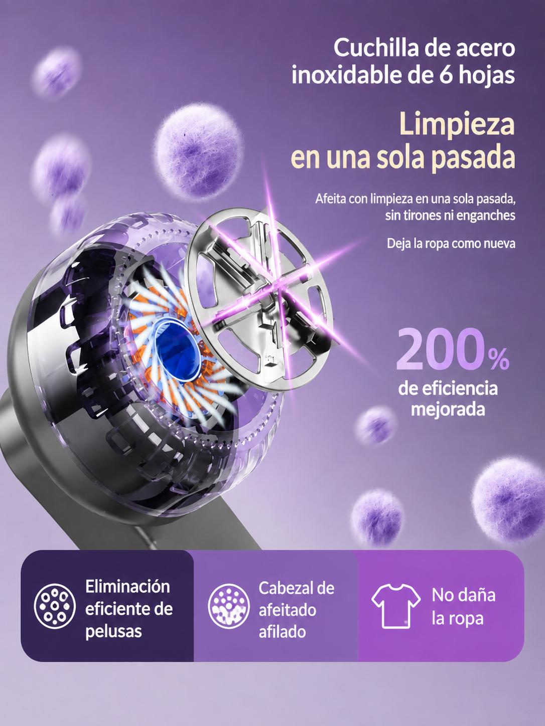 Quitapelusas Eléctrico Recargable