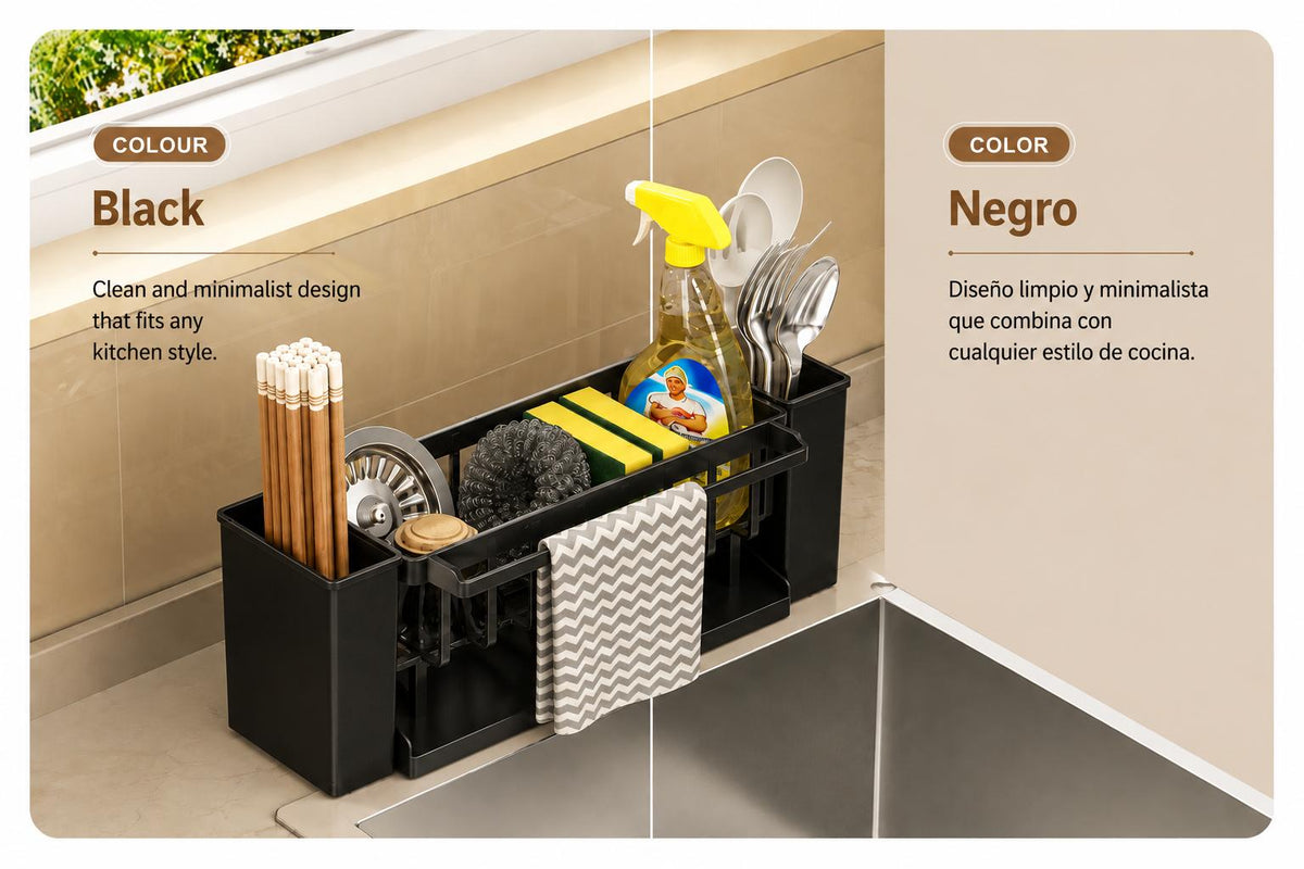 Organizador para Fregadero 3 en 1 Premium