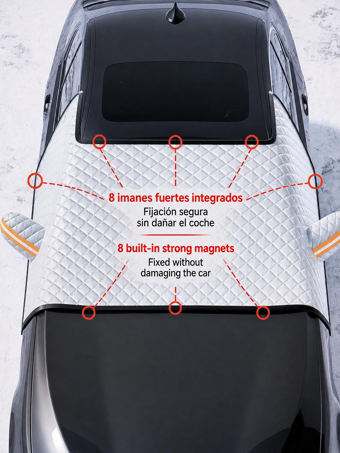 Protector de Parabrisas para coche 4 estaciones| Sol, Nieve y Heladas