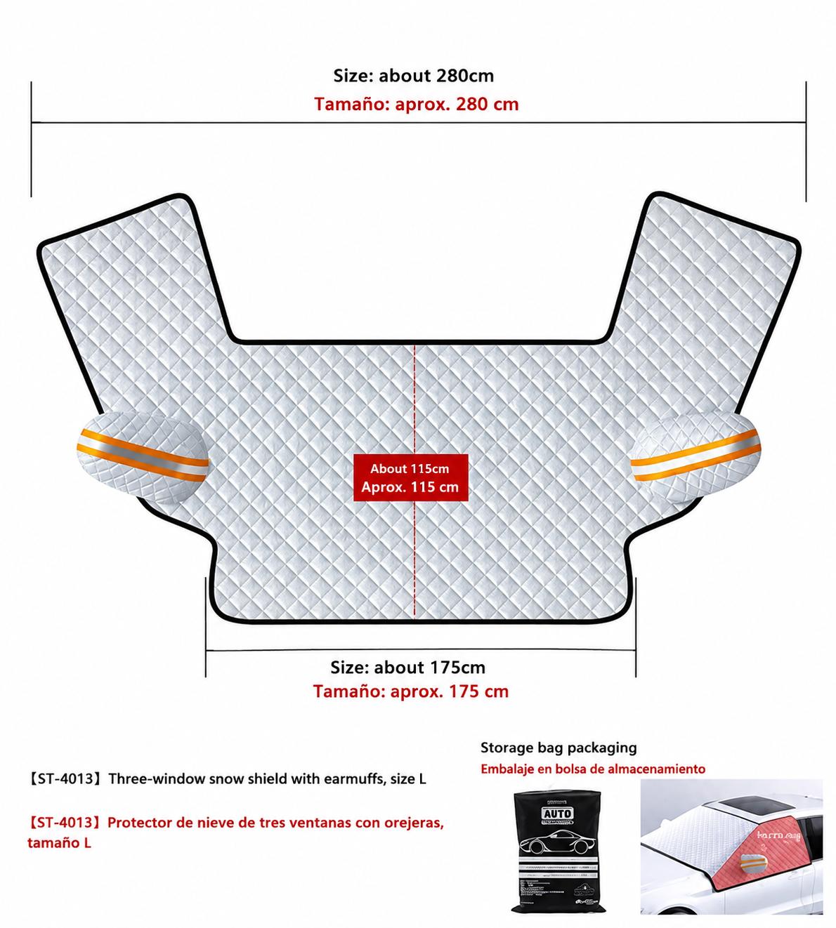 Protector de Parabrisas para coche 4 estaciones| Sol, Nieve y Heladas