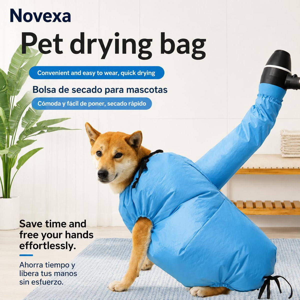 Bolsa de Secado Rápido para Perros y Gatos