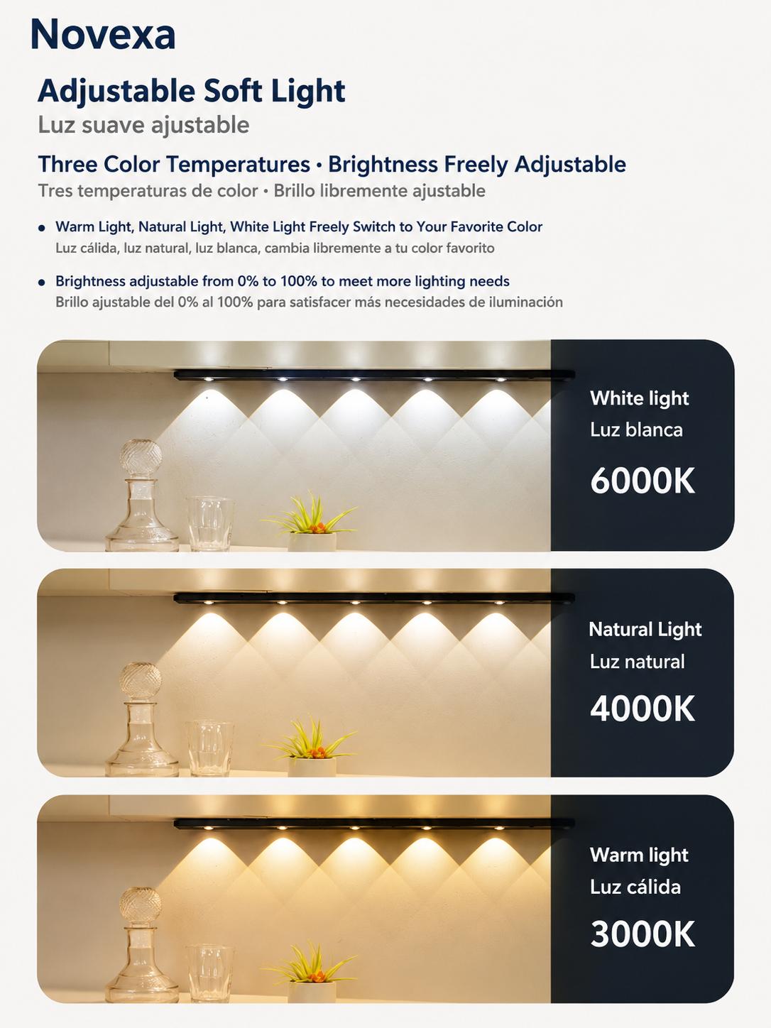 Luz LED con Sensor y 3 Tonos - 40cm