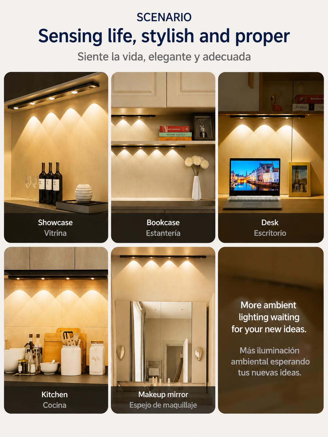Luz LED con Sensor y 3 Tonos - 40cm